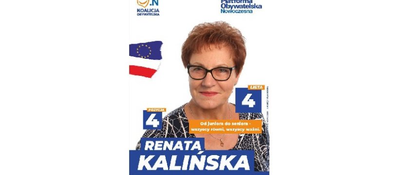 Renata Kalińska - kandydatka do Rady Powiatu Sochaczewskiego