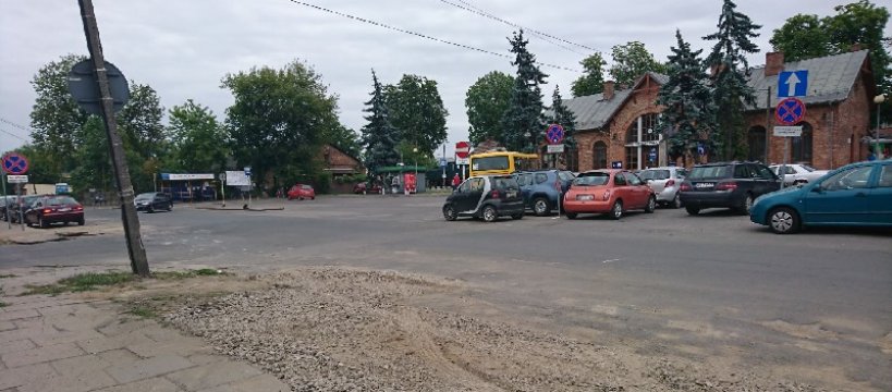 Nowa tablica przy PKP 