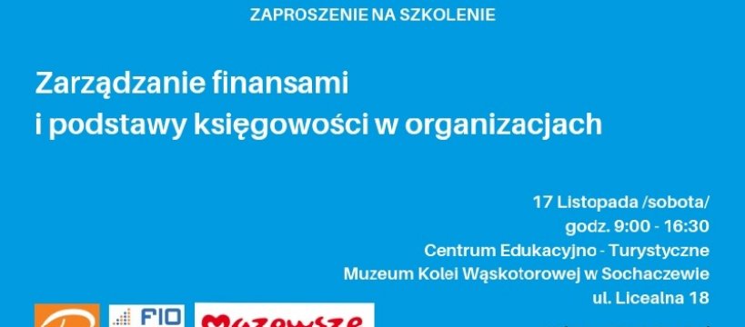 Zaproszenie na szkolenie z tworzenia budżetu projektowego