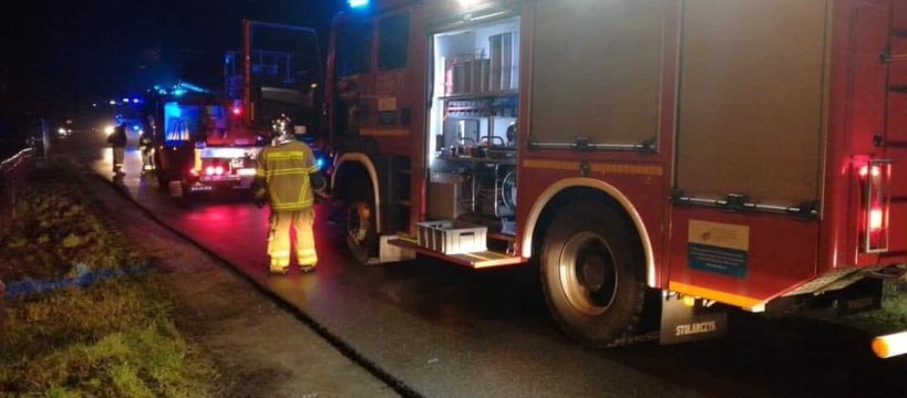 Pożar w Teresinie – straż apeluje o ostrożność