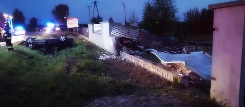 Wypadek w Malanowie- pięć osób poszkodowanych