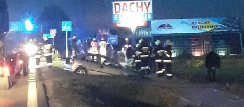 Zdarzenie drogowe w Paprotni 