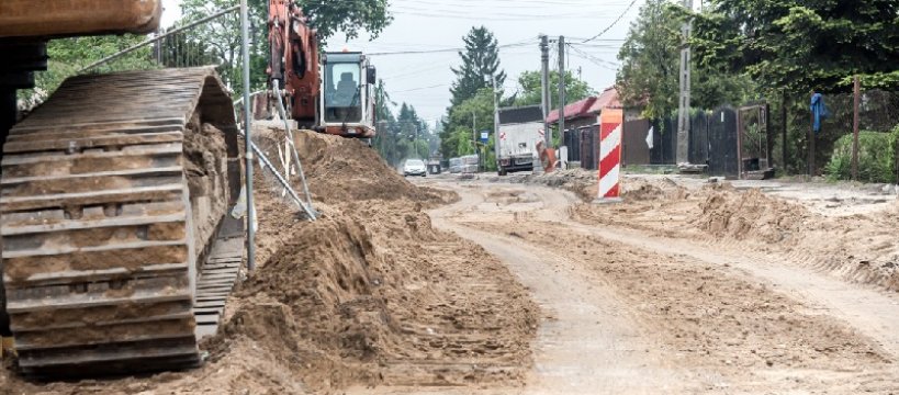 Ulica Chopina - remont idzie pełną parą