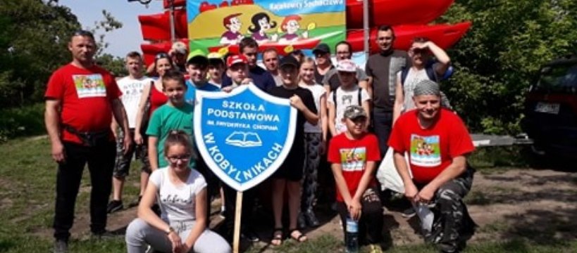I Spływ Kajakowy Szkoły Podstawowej w Kobylnikach