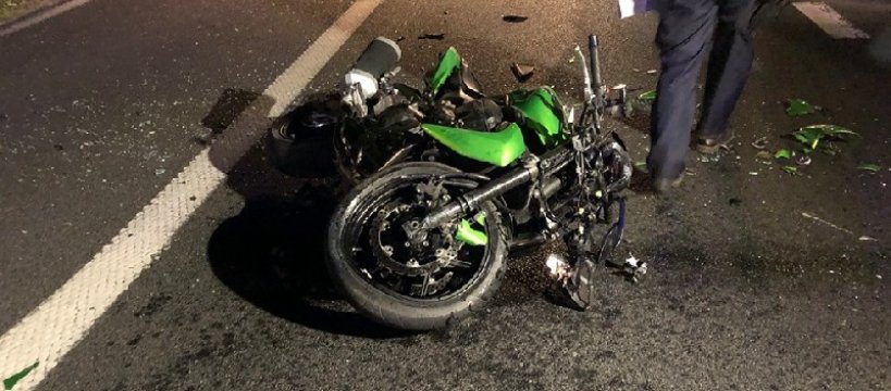 Zderzenie samochodu z motocyklem w miejscowości Nowy Kozłów Pierwszy
