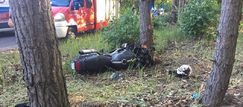 Wypadek z udziałem motocyklisty w miejscowości Stefanów