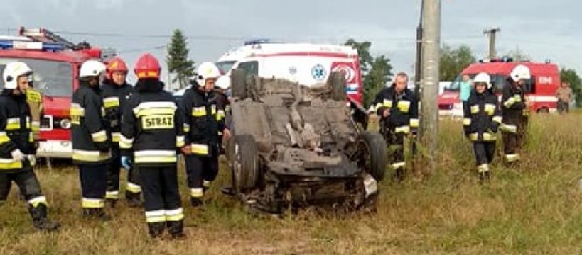 Zdarzenie drogowe w Giżycach. Są poszkodowani 