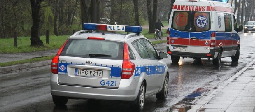 Zderzenie samochodów w miejscowości Żelazowa Wola