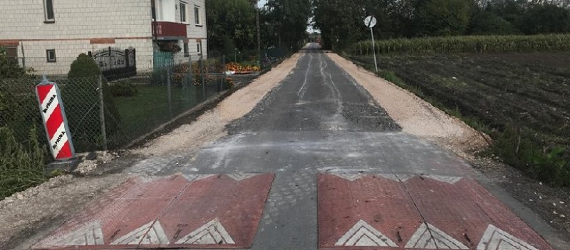 Przebudowa drogi Aleksandrów - Cypriany 