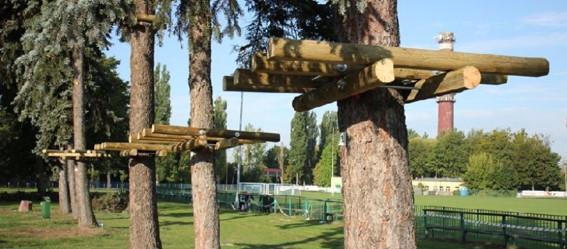 Park linowy w Sochaczewie - ruszyła budowa projektu SBO 2019