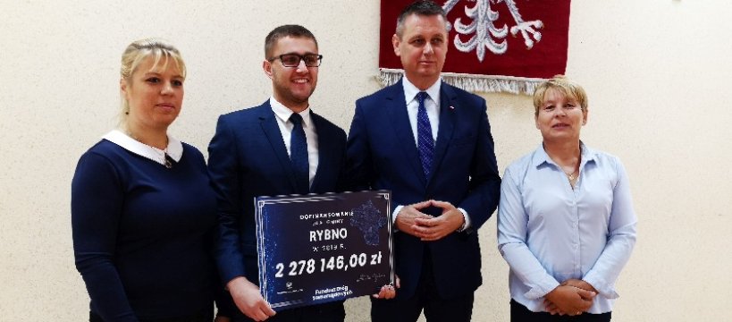 Gmina Rybno z dofinansowaniem z Funduszu Dróg Samorządowych  