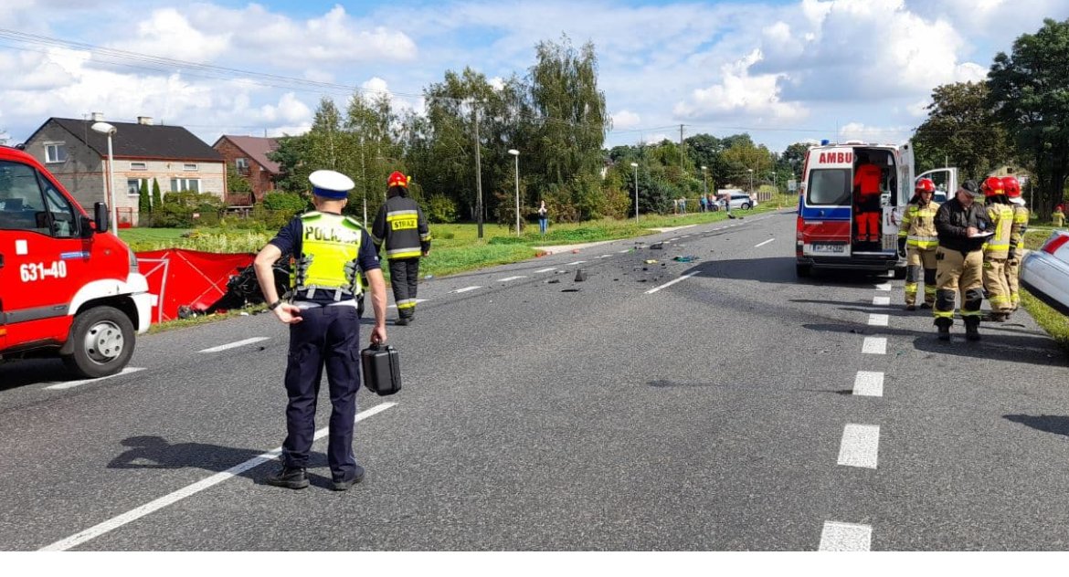 Tragedia w Chrzczanach - jedna osoba poniosła śmierć na miejscu 