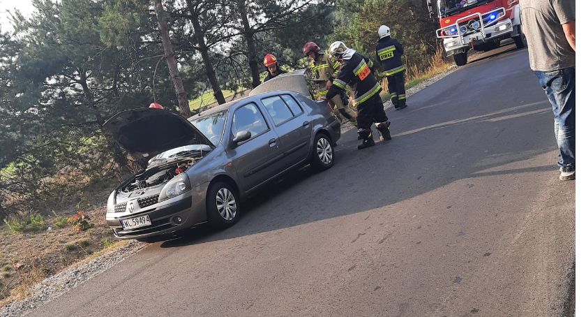 Witkowice - wyciek gazu w pojeździe osobowym