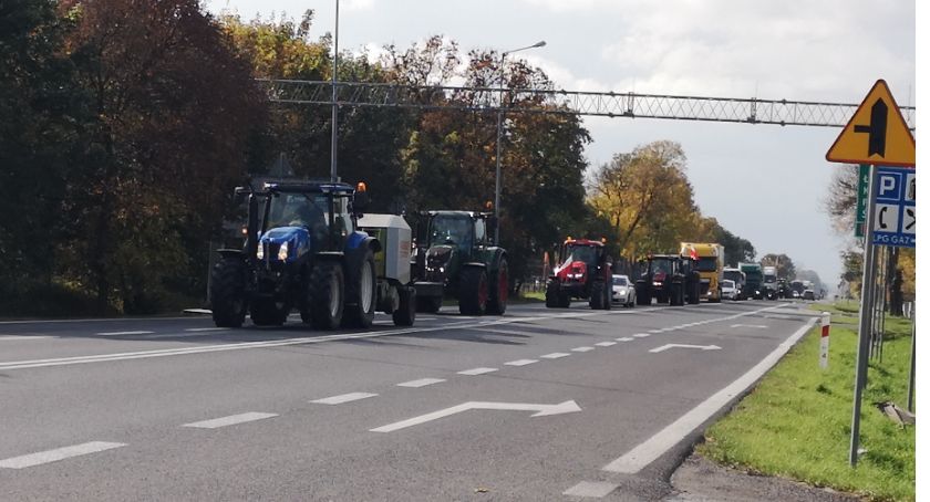 Protest rolników w Sochaczewie 2020 [wideo]