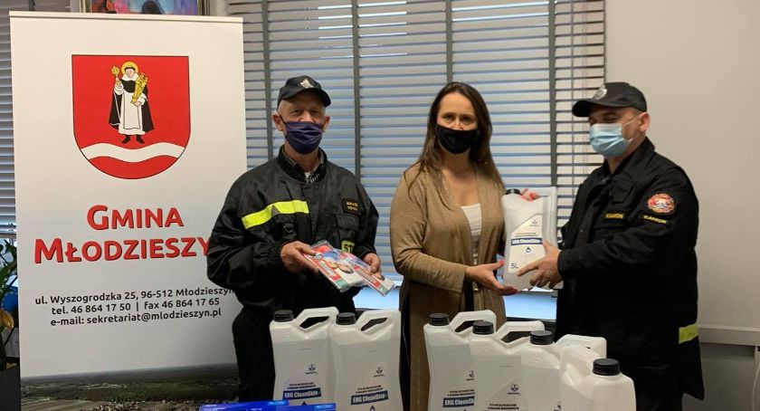 Środki ochronne dla OSP z gminy Młodzieszyn przekazane