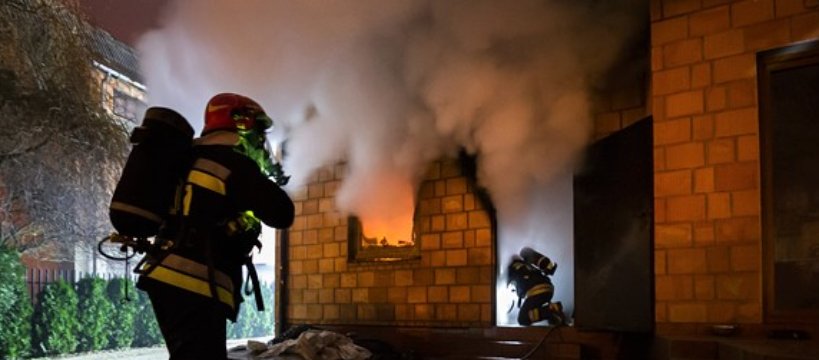Pożar kotłowni w domu jednorodzinnym w Feliksowie 