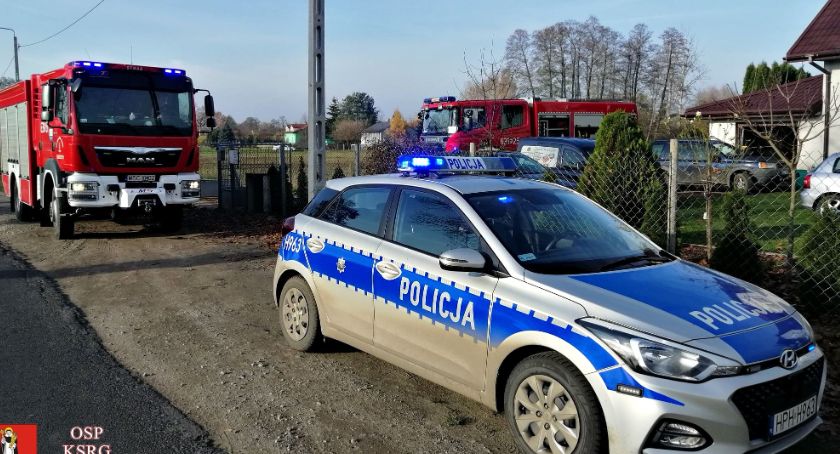 Pożar budynku gospodarczego w miejscowości Helenka 