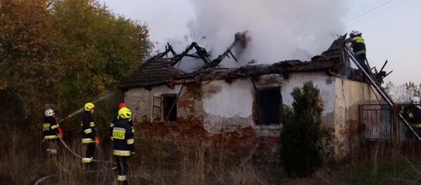 Pożar pustostanu w Mikołajewie 