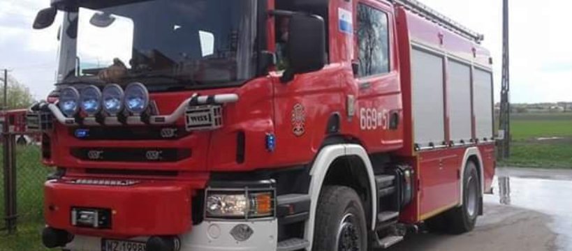 Pożar maszyny na terenie zakładu Helio