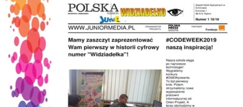 Cyfrowy debiut gazetki ,,Widziadełko"