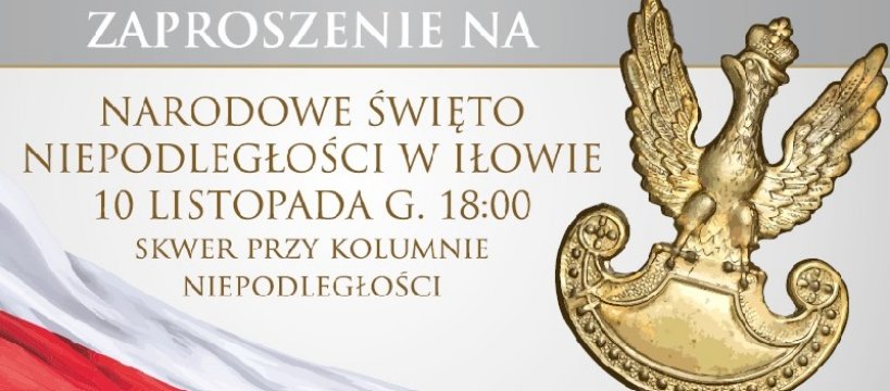 Zapraszamy do Iłowa na Narodowe Święto Niepodległości