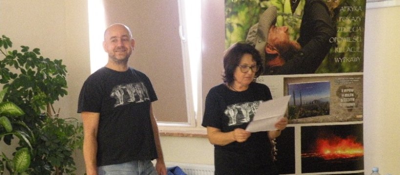  Studenci SUTW na spotkaniu  z Afryką- „ W drodze na najwyższe szczyty Afryki”.