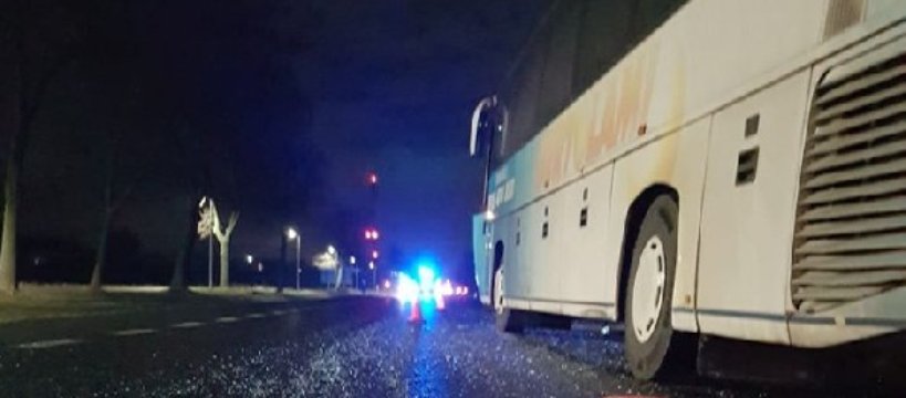 Zderzenie lawety z autobusem w Kożuszkach Parcel