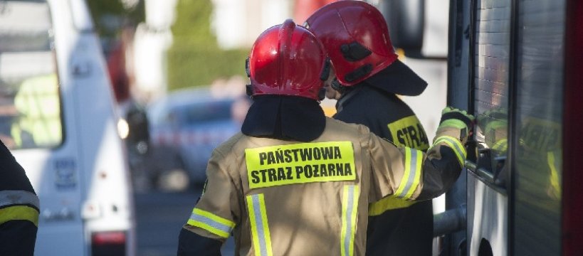 Pożar samochodu w Nowym Kozłowie Pierwszym