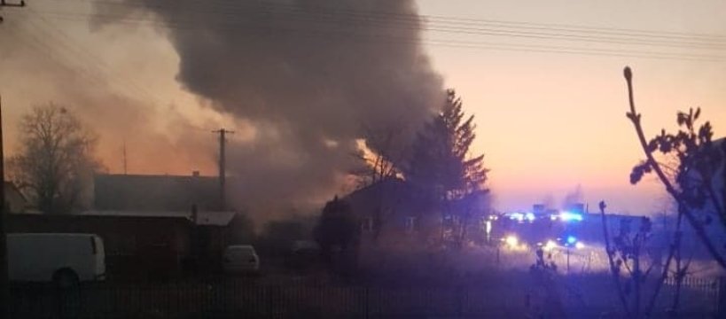 Pożar piwnicy w Kornelinie 