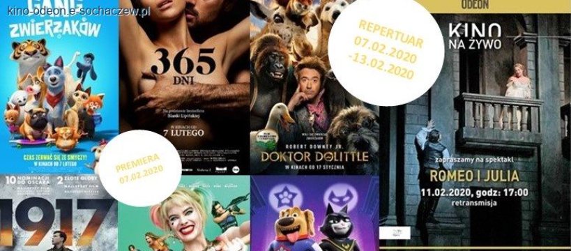 REPERTUAR KINA ODEON NA OKRES 07.02-13.02.2020 R.