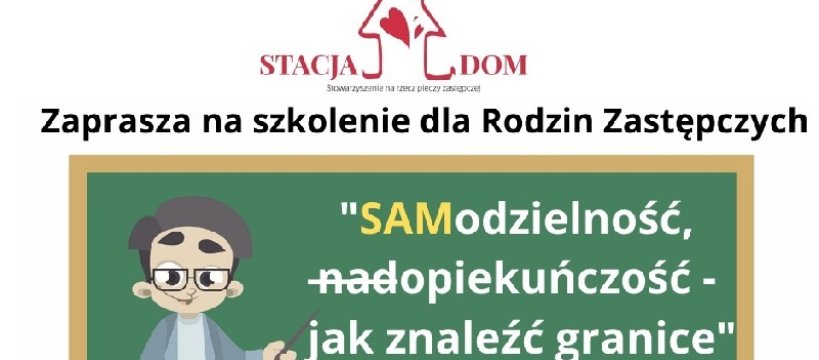 Zaproszenie na szkolenie dla Rodzin Zastępczych