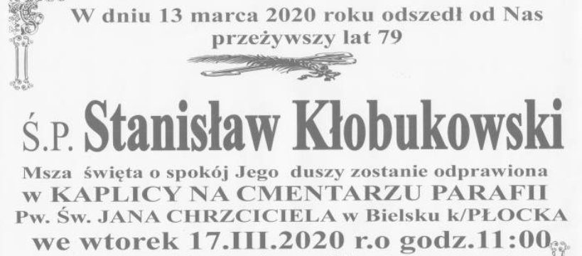 Pożegnanie Stanisława Kłobukowskiego