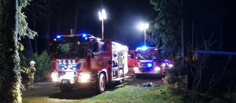 Groźny pożar domu w miejscowości Sianno 