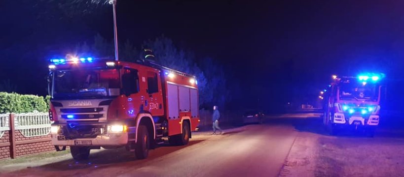 Pożar w miejscowości Czyste  - zapaliła się sadza w kominie