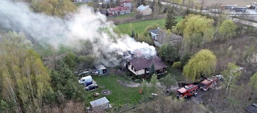Tragiczny pożar w Kuznocinie - znaleziono ciało kobiety 
