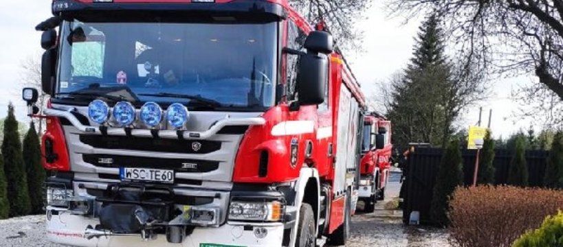 Paprotnia: Pożar butli z gazem 