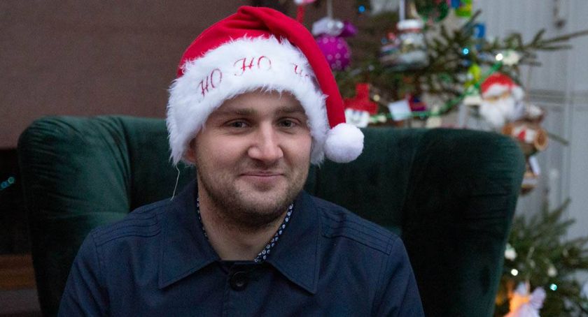 Życzenia świąteczne dla mieszkańców od wójta gminy Rybno Damiana Jaworskiego 