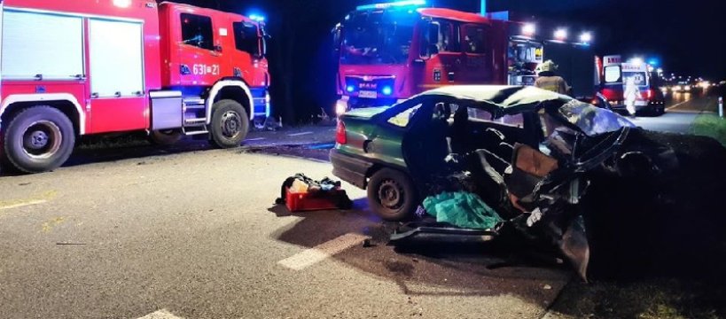 Wypadek na DK92: na miejscu lądował śmigłowiec LPR