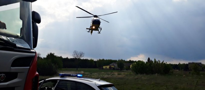 Zderzenie aut w Juliopolu: interweniował śmigłowiec LPR 