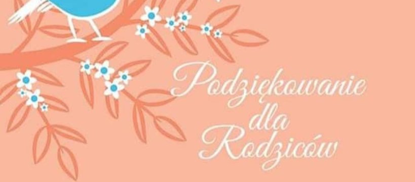 Podziękowania dla rodziców