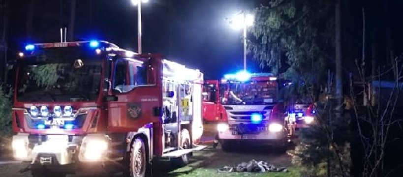 Nocne poszukiwania osoby zaginionej w Gorzewnicy 