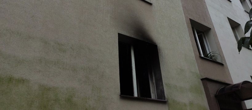 Pożar w budynku wielorodzinnym przy ul. Słowackiego