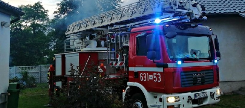 Nietypowa interwencja strażaków w Adamowej Górze 