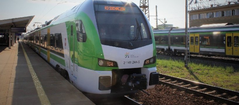Pojazd FLIRT po raz pierwszy pojawił się na trasie Sochaczew - Józefów