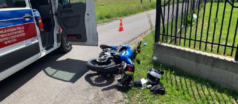 Zderzenie samochodu osobowego z motocyklem w Teresinie 