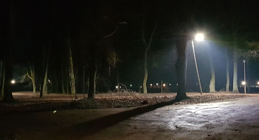 Montaż lamp na terenie Zabytkowego Parku w Młodzieszynie