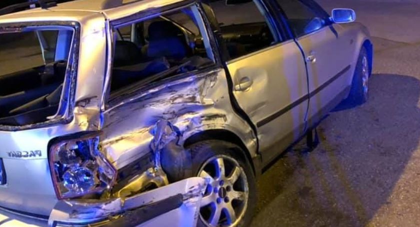 Kolizja w Paprotni – Passat zderzył się z DAF-em