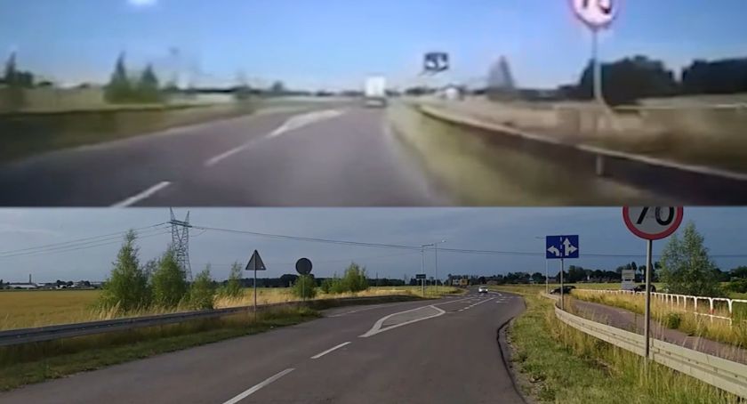 Wypadek w Elżbietowie - analiza drogi przejazdu obu pojazdów [wideo] 