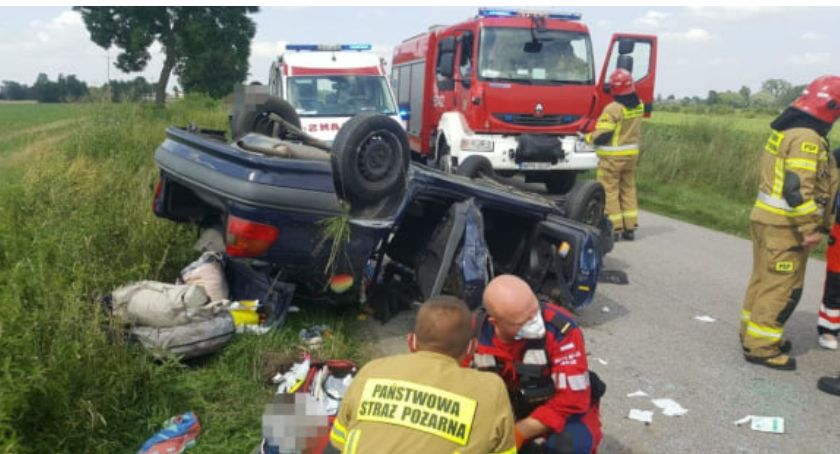 Wypadek pod Płońskiem – sochaczewski strażak jako pierwszy udzielił pomocy poszkodowanym