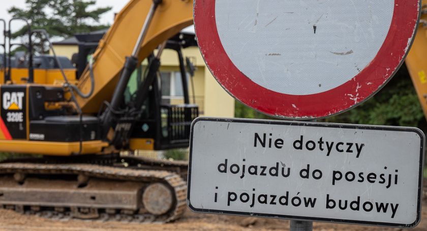 Ulica 15 Sierpnia w Sochaczewie - remont trwa